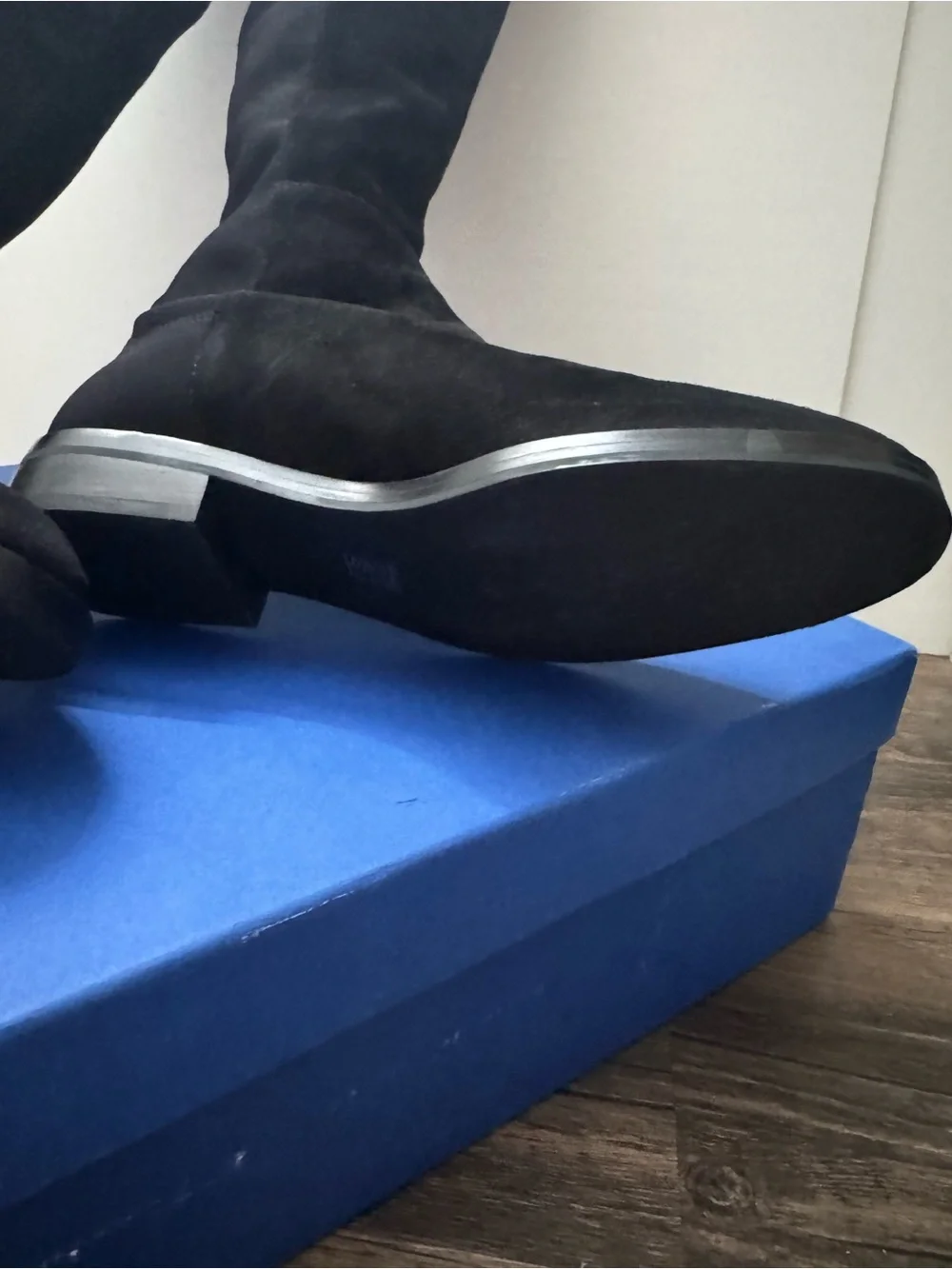 Stuart Weitzman Keelan Black Suede Over-the-knee Boots 7.5